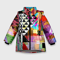 Зимняя куртка для девочки RGB Geometry