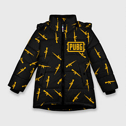 Зимняя куртка для девочки PUBG: Black Weapon