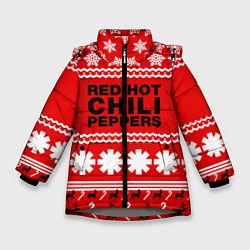 Куртка зимняя для девочки RHCP: New Year, цвет: 3D-светло-серый