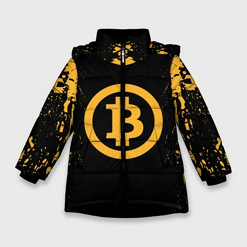 Зимняя куртка для девочки Bitcoin Master / 3D-Черный – фото 1