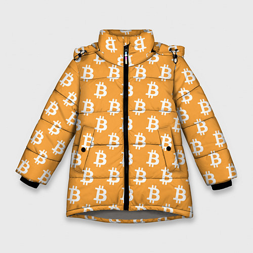 Зимняя куртка для девочки BTC Pattern / 3D-Светло-серый – фото 1