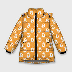 Куртка зимняя для девочки BTC Pattern, цвет: 3D-светло-серый