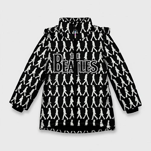 Зимняя куртка для девочки The Beatles / 3D-Черный – фото 1