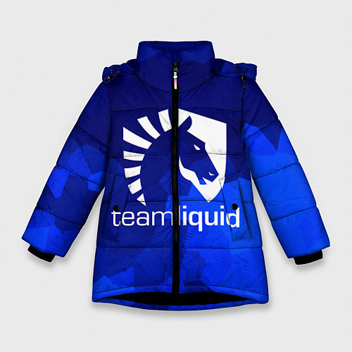 Зимняя куртка для девочки Team Liquid: Polygons / 3D-Черный – фото 1