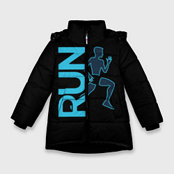 Зимняя куртка для девочки RUN: Black Style