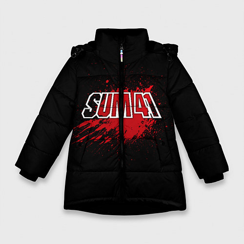 Зимняя куртка для девочки Sum 41: Hot Blood / 3D-Черный – фото 1