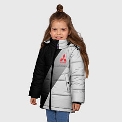 Куртка зимняя для девочки MITSUBISHI ELITE, цвет: 3D-черный — фото 2