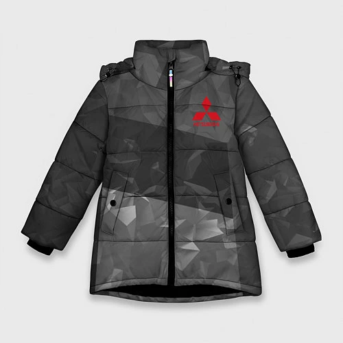 Зимняя куртка для девочки MITSUBISHI SPORT / 3D-Черный – фото 1