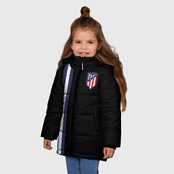 Куртка зимняя для девочки FC Atletico Madrid: Blue Line, цвет: 3D-светло-серый — фото 2