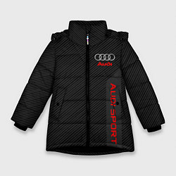 Куртка зимняя для девочки Audi: Sport Line, цвет: 3D-черный