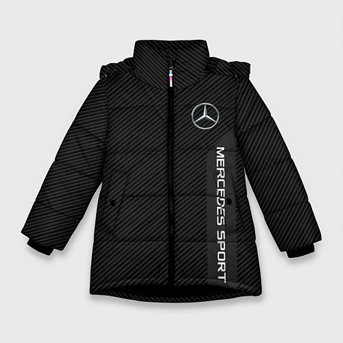 Зимняя куртка для девочки Mercedes AMG: Sport Line / 3D-Черный – фото 1