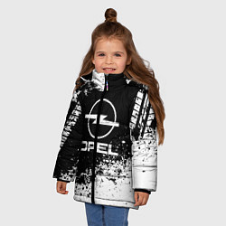 Куртка зимняя для девочки Opel: Black Spray, цвет: 3D-черный — фото 2