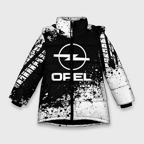 Зимняя куртка для девочки Opel: Black Spray / 3D-Черный – фото 1