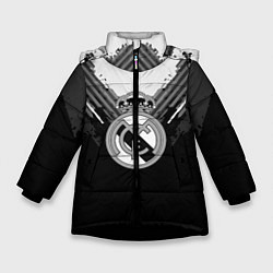 Куртка зимняя для девочки FC Real Madrid: Black Style, цвет: 3D-черный