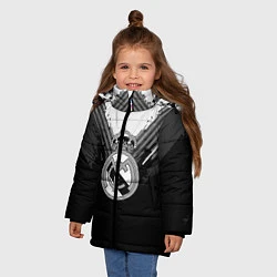 Куртка зимняя для девочки FC Real Madrid: Black Style, цвет: 3D-черный — фото 2