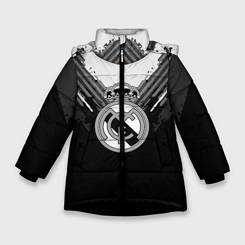 Зимняя куртка для девочки FC Real Madrid: Black Style / 3D-Черный – фото 1