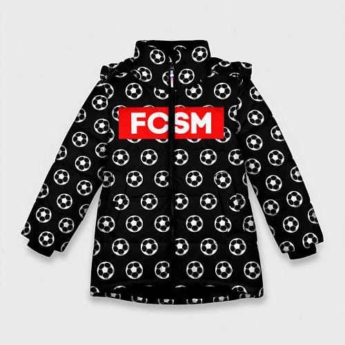 Зимняя куртка для девочки FCSM Supreme / 3D-Черный – фото 1