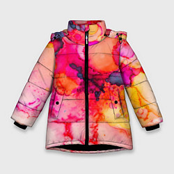 Зимняя куртка для девочки Весенние краски