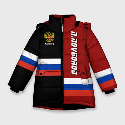 Зимняя куртка для девочки N Novgorod, Russia / 3D-Черный – фото 1