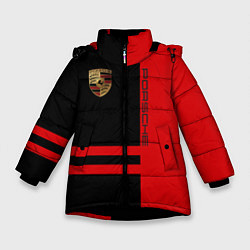Зимняя куртка для девочки Porsche: Red Sport