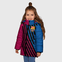 Куртка зимняя для девочки FCB, цвет: 3D-черный — фото 2