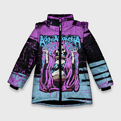 Зимняя куртка для девочки Asking Alexandria: Purple Death