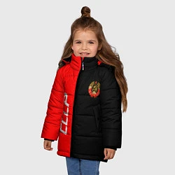 Куртка зимняя для девочки СССР: Red Collection, цвет: 3D-черный — фото 2