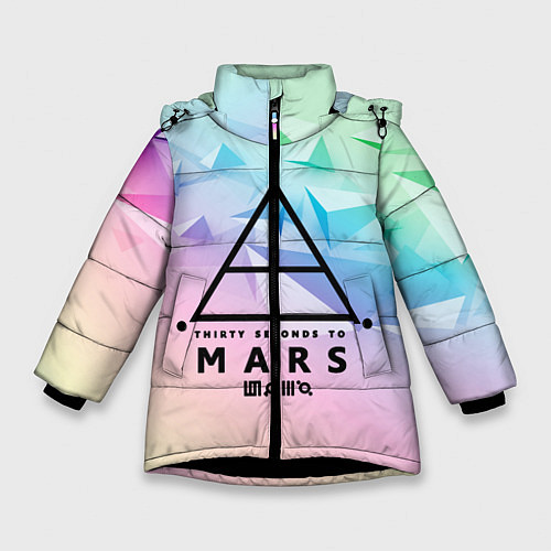 Зимняя куртка для девочки 30 Seconds to Mars / 3D-Черный – фото 1