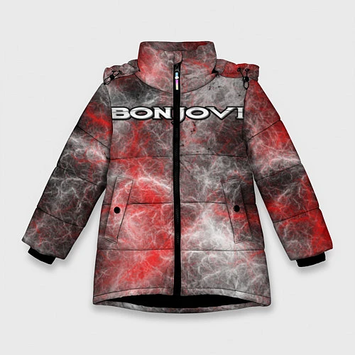 Зимняя куртка для девочки Bon Jovi / 3D-Черный – фото 1