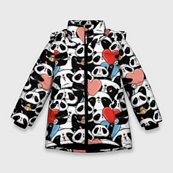Зимняя куртка для девочки Funny Pandas