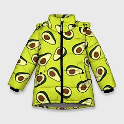 Зимняя куртка для девочки Стиль авокадо