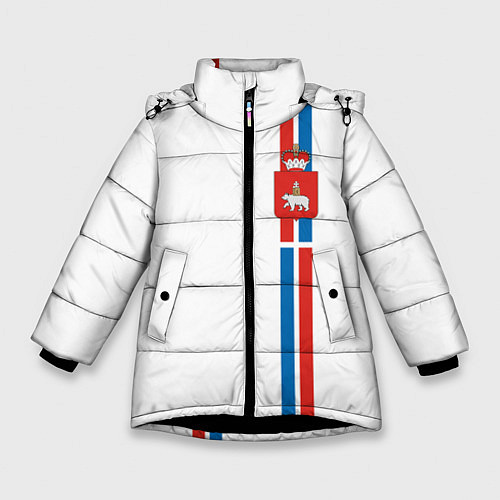 Зимняя куртка для девочки Пермский край / 3D-Черный – фото 1