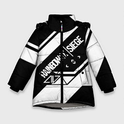 Куртка зимняя для девочки RAINBOW SIX SIEGE R6S, цвет: 3D-светло-серый