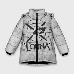Куртка зимняя для девочки Louna: Сделай громче, цвет: 3D-черный