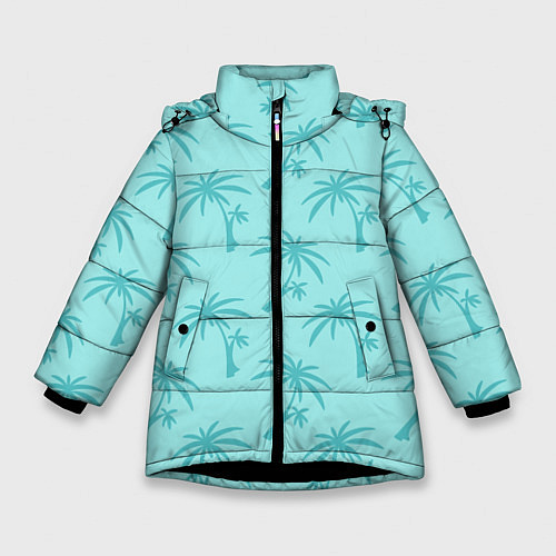 Зимняя куртка для девочки GTA VC: Blue Palms / 3D-Черный – фото 1