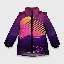 Куртка зимняя для девочки Digital Sun, цвет: 3D-светло-серый