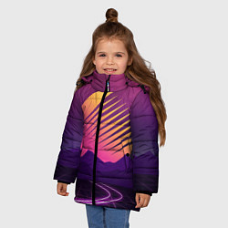 Куртка зимняя для девочки Digital Sun, цвет: 3D-светло-серый — фото 2