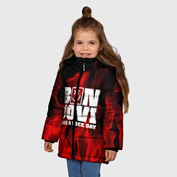 Куртка зимняя для девочки Bon Jovi: Have a nice day, цвет: 3D-светло-серый — фото 2
