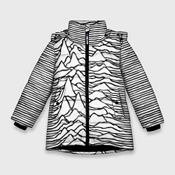 Куртка зимняя для девочки White Pleasures, цвет: 3D-черный