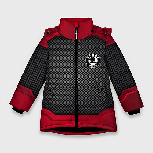 Зимняя куртка для девочки Skoda: Metal Sport / 3D-Черный – фото 1