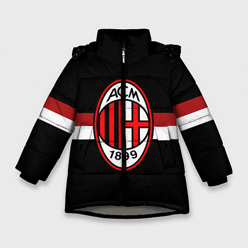 Зимняя куртка для девочки AC Milan 1899 / 3D-Светло-серый – фото 1