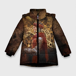 Куртка зимняя для девочки Kingdom Come: Charles IV, цвет: 3D-черный