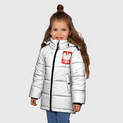 Куртка зимняя для девочки Poland Team: Home WC-2018, цвет: 3D-черный — фото 2