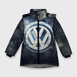 Куртка зимняя для девочки Wolksvagen Storm, цвет: 3D-светло-серый