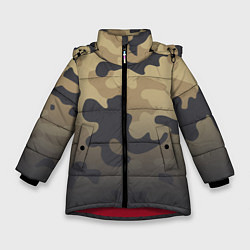 Зимняя куртка для девочки Camouflage Khaki