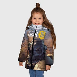 Куртка зимняя для девочки Fallout 76, цвет: 3D-черный — фото 2