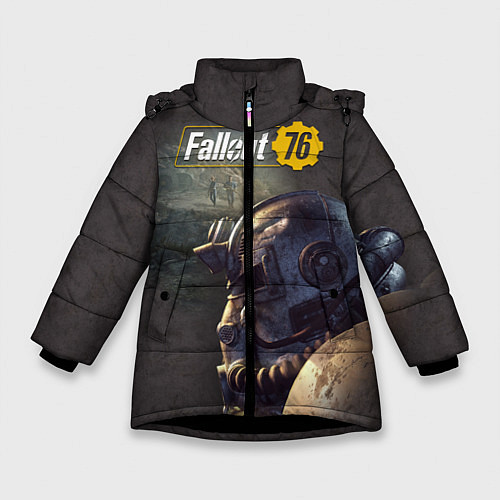 Зимняя куртка для девочки Fallout 76 / 3D-Черный – фото 1