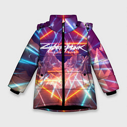 Зимняя куртка для девочки Cyberpunk 2077: Neon Lines
