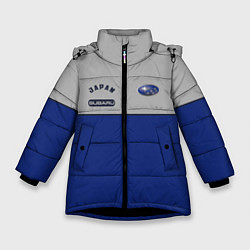 Куртка зимняя для девочки Subaru Style, цвет: 3D-черный