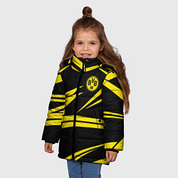 Куртка зимняя для девочки FC Borussia: BVB Sport, цвет: 3D-черный — фото 2